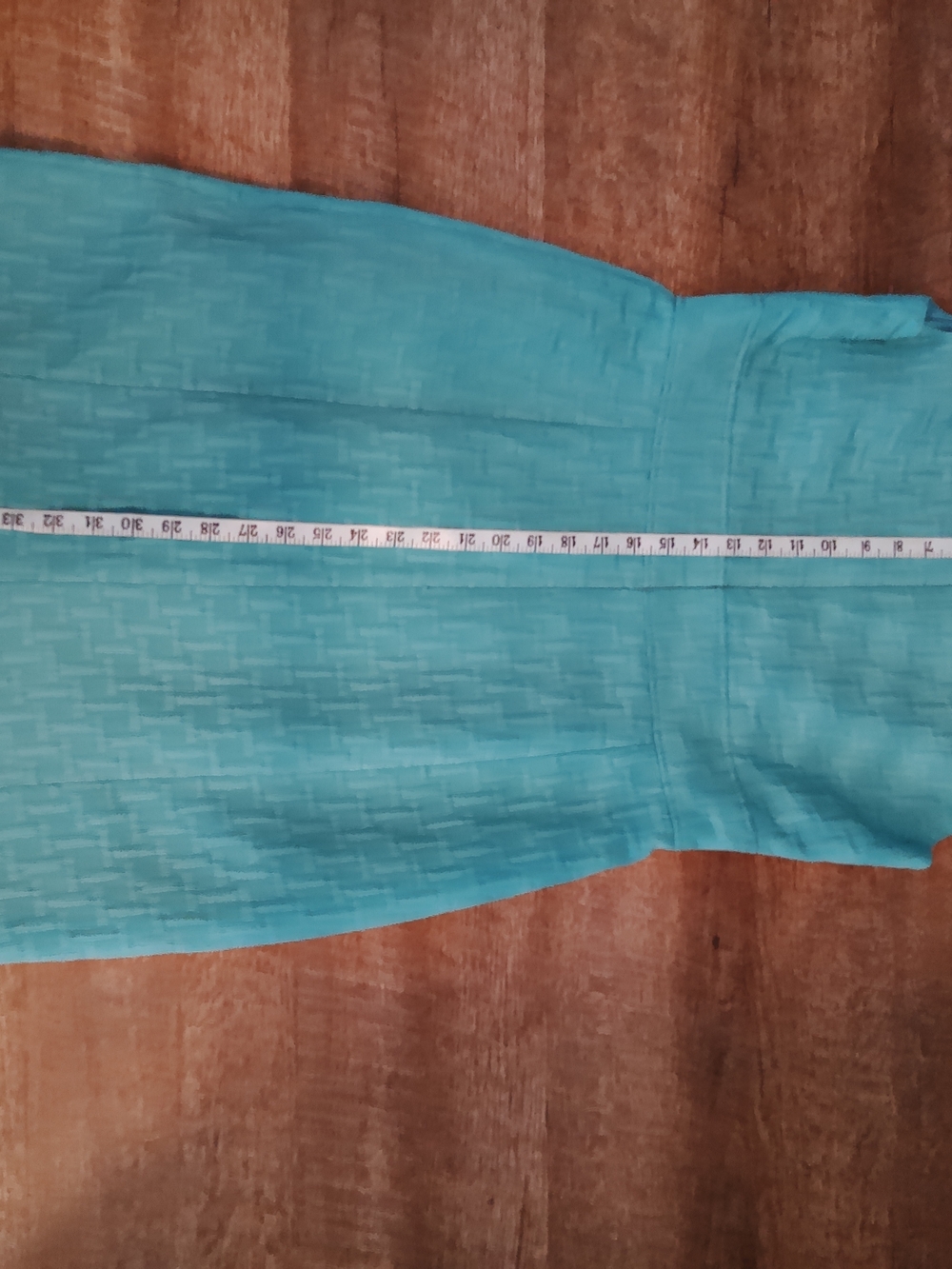 Teal Cap-Sleeve Sheath Dress - Elegant Women's Day Dress - Picture 5 of 5